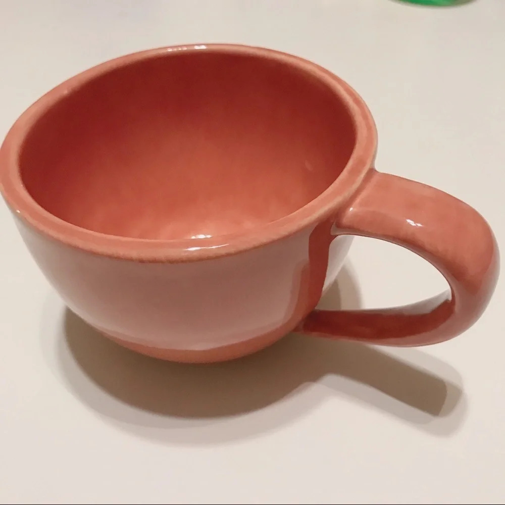 Pottery Barn Pink Mug